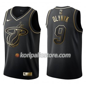 Miami Heat Kelly Olynyk 9 Nike Musta Golden Edition Miesten Pelipaidat Swingman 
